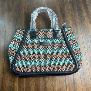 Vera Bradley Trimmed Trapeze Crossbody Sierra Stream Print Small Handbag NWT